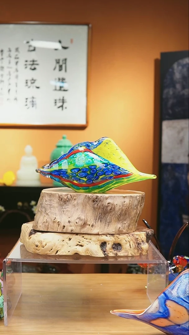 手工艺品琉璃万花海螺