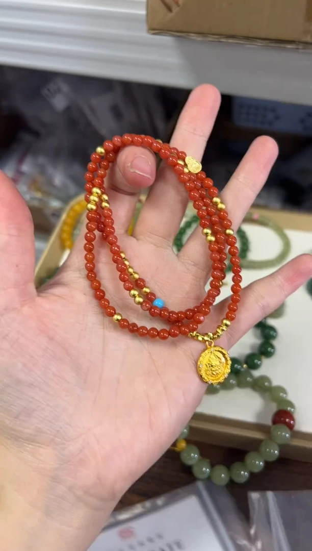 项链未镶嵌南红玛瑙孤品锦鸿南红玛瑙黄财财项链[2023]