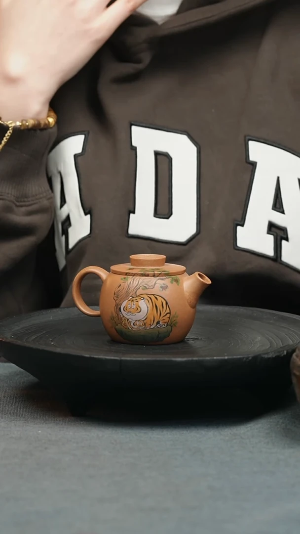 【闪购商品】紫砂茶壶五堂 金刚巨轮-胖虎