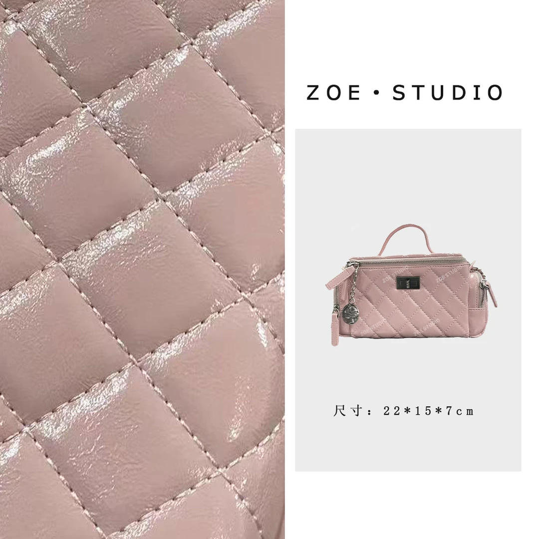 【佐伊甄选】SD-5191-樱花粉轻奢女士时尚潮流百搭单肩斜挎包经典