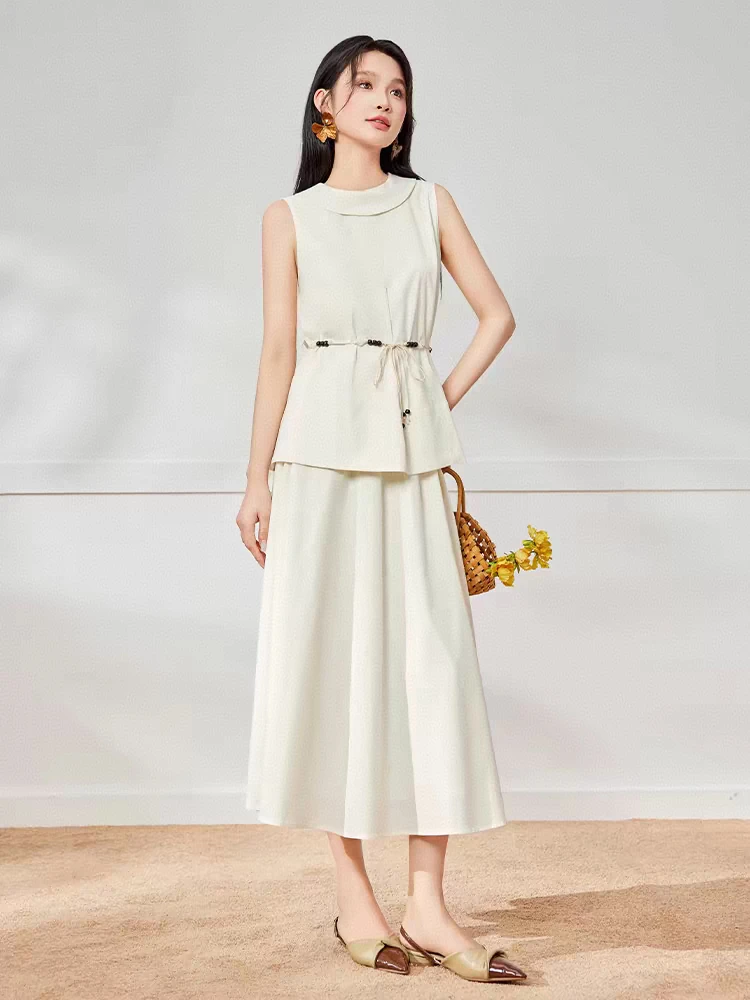 浅浅爱家2025夏季新款淑女套装法式名媛气质感通勤显瘦上下套裙