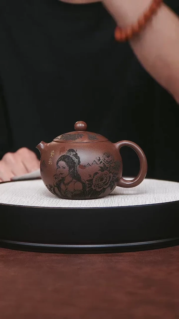 紫砂茶宠底槽清 西施