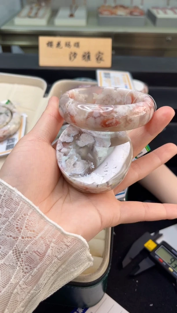 未镶嵌手镯石英质玉58圈口（赠品镯心）3S9079