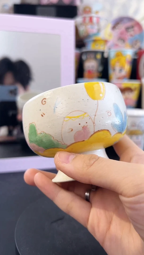 【闪购商品】摆件纯手工手绘陶瓷小杯杯