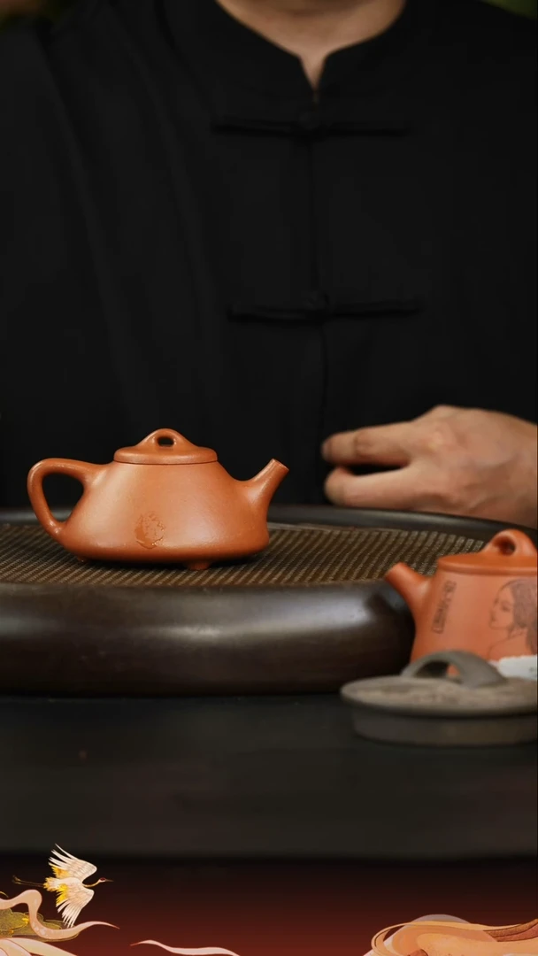茶壶紫砂紫砂壶7 大红泥 子冶