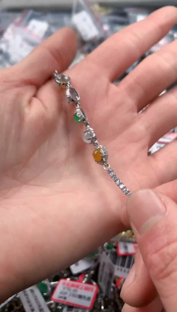 银S925镶嵌戒指翡翠4       1