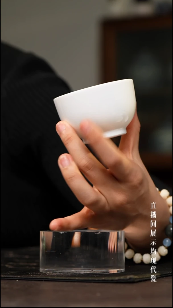 景德镇高白泥小直口杯