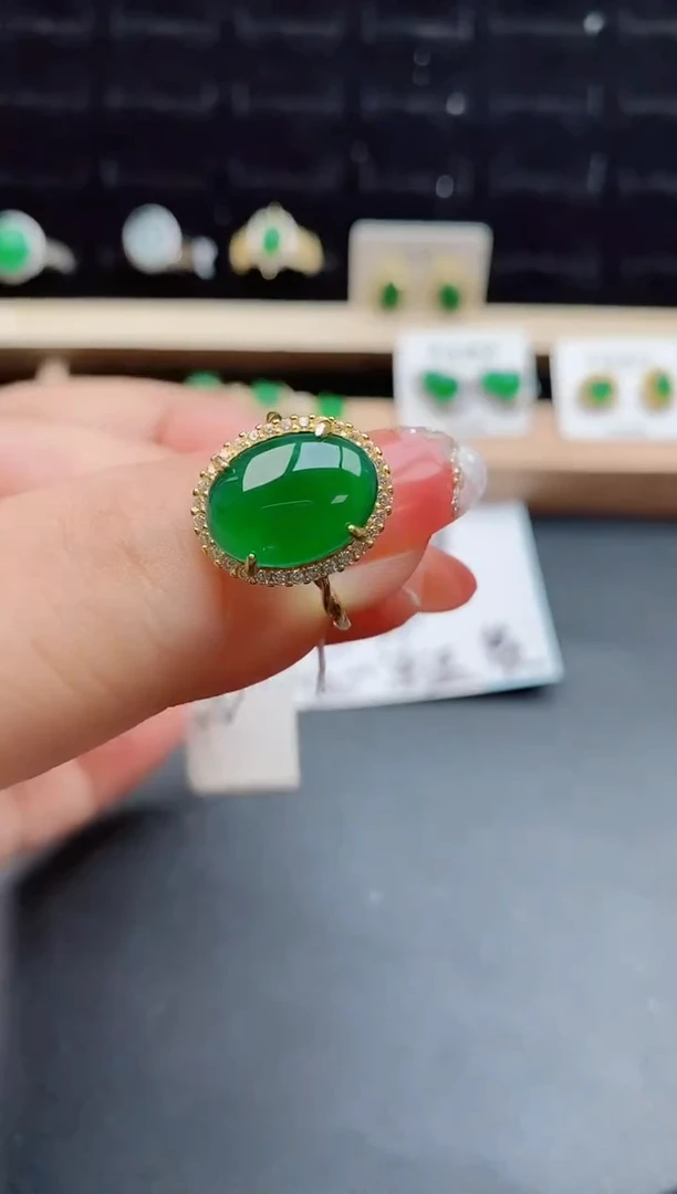 【闪购商品】翡翠戒指银S925镶嵌121212