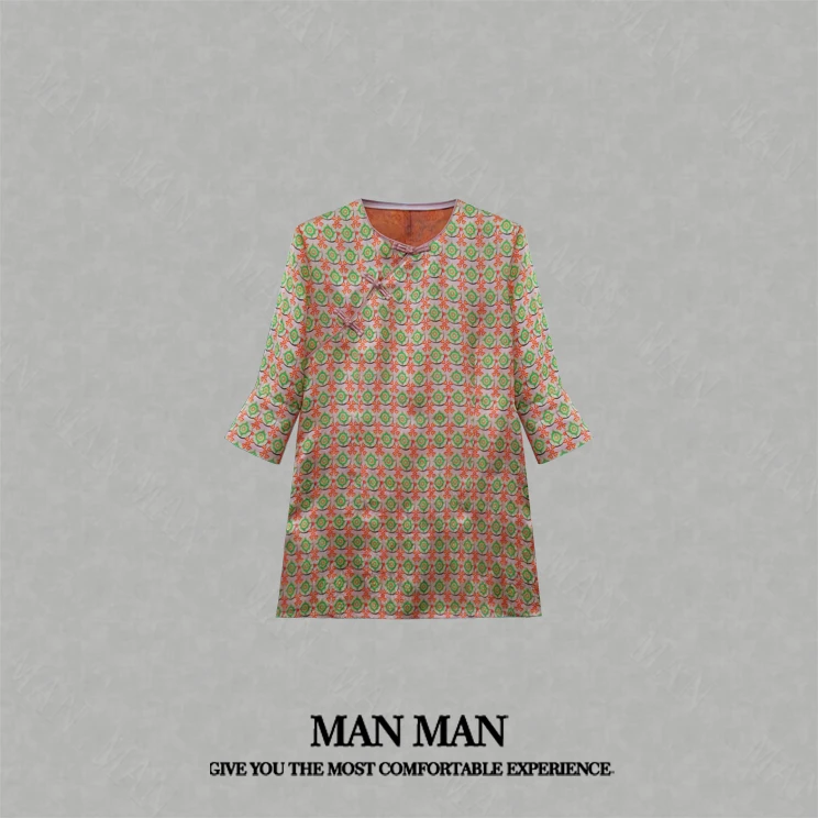 满满出品-『团圆新中式国风衫』25103气质中式百搭舒适显瘦小众