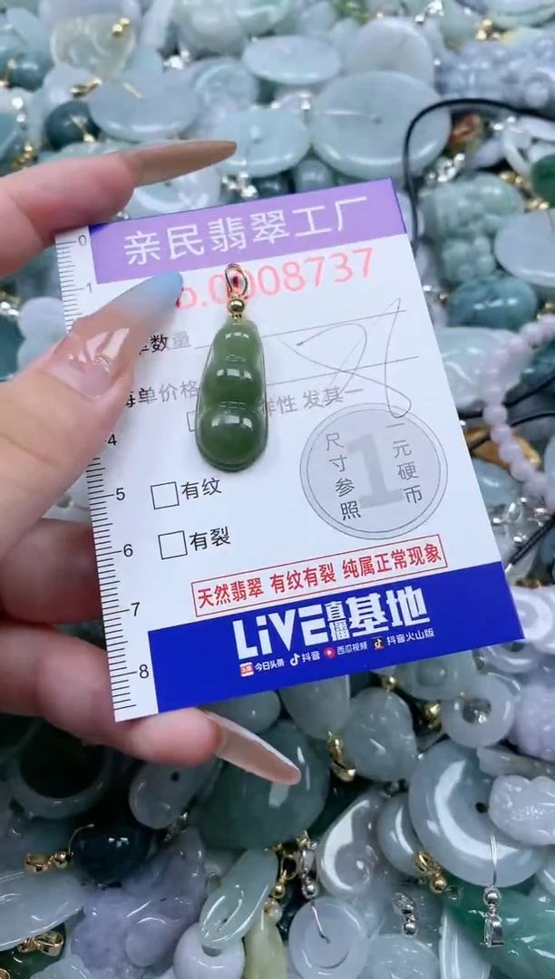 翡翠未镶嵌吊坠(不含链)8737