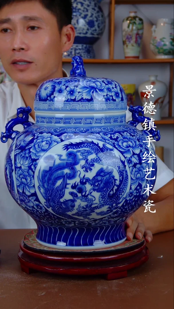 现代景德镇手工手绘陶瓷摆件33