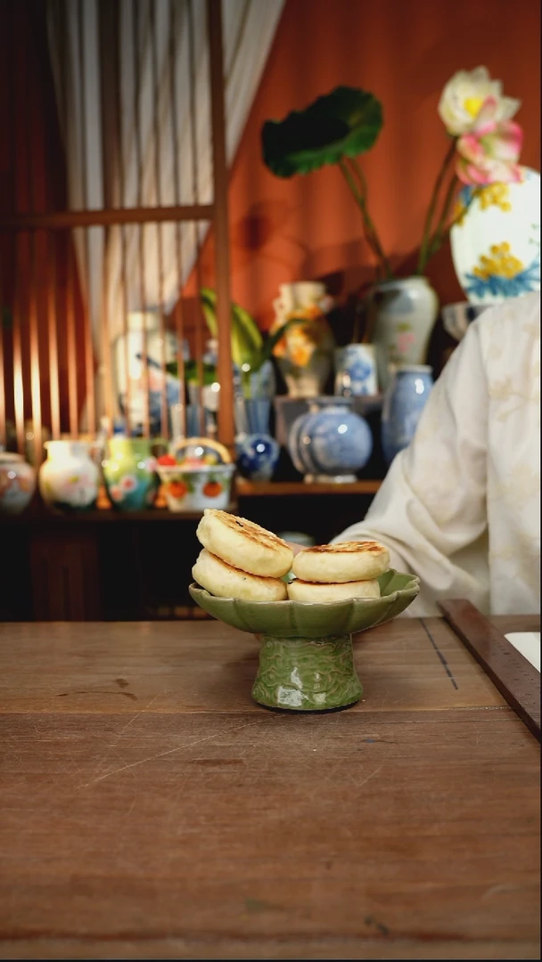 瓷片【简家甄选】景德镇设计师釉下手绘陶瓷餐具