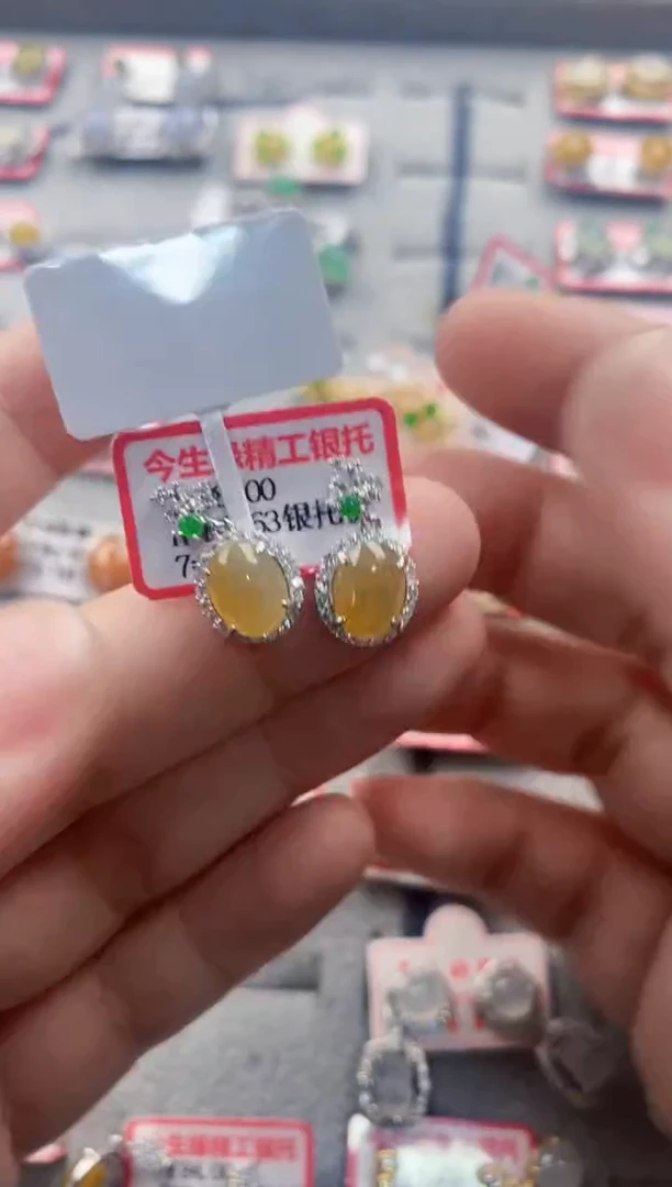 银S925镶嵌戒指翡翠444    6