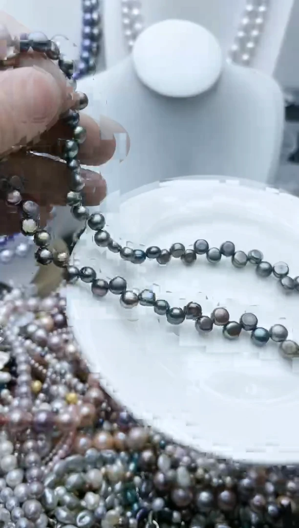 【闪购商品】淡水珍珠颈饰钛钢1