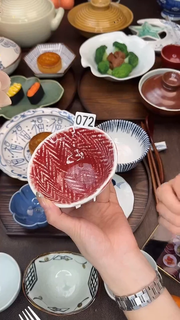 瓷原矿郎红米饭碗