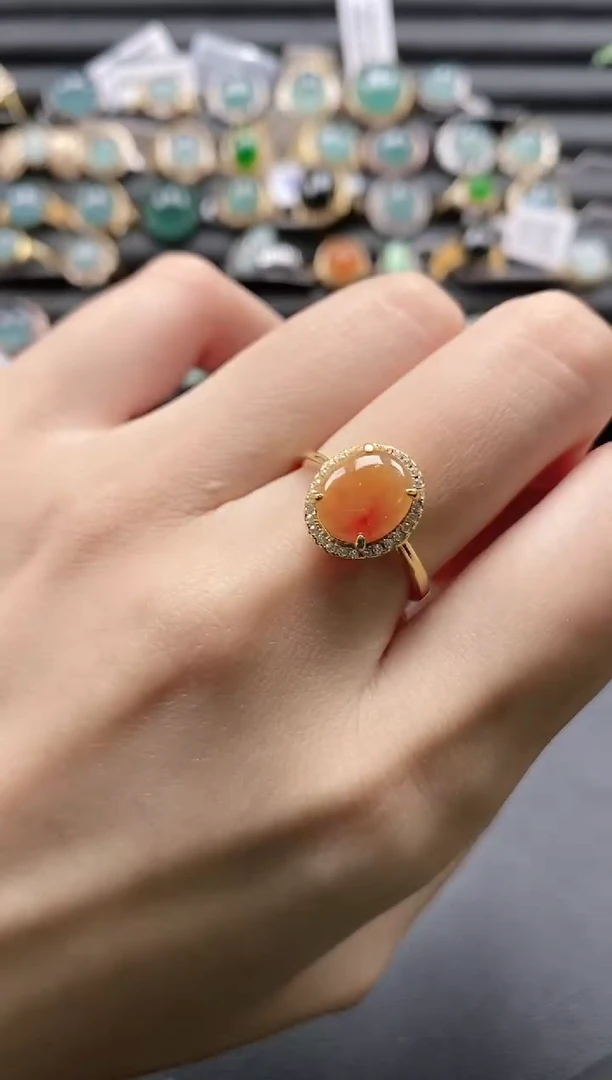 【闪购商品】翡翠戒指银S925镶嵌11111