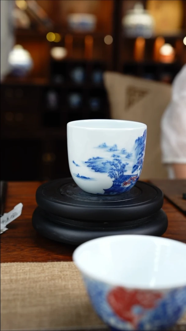 景德镇手工手绘主人杯大容量