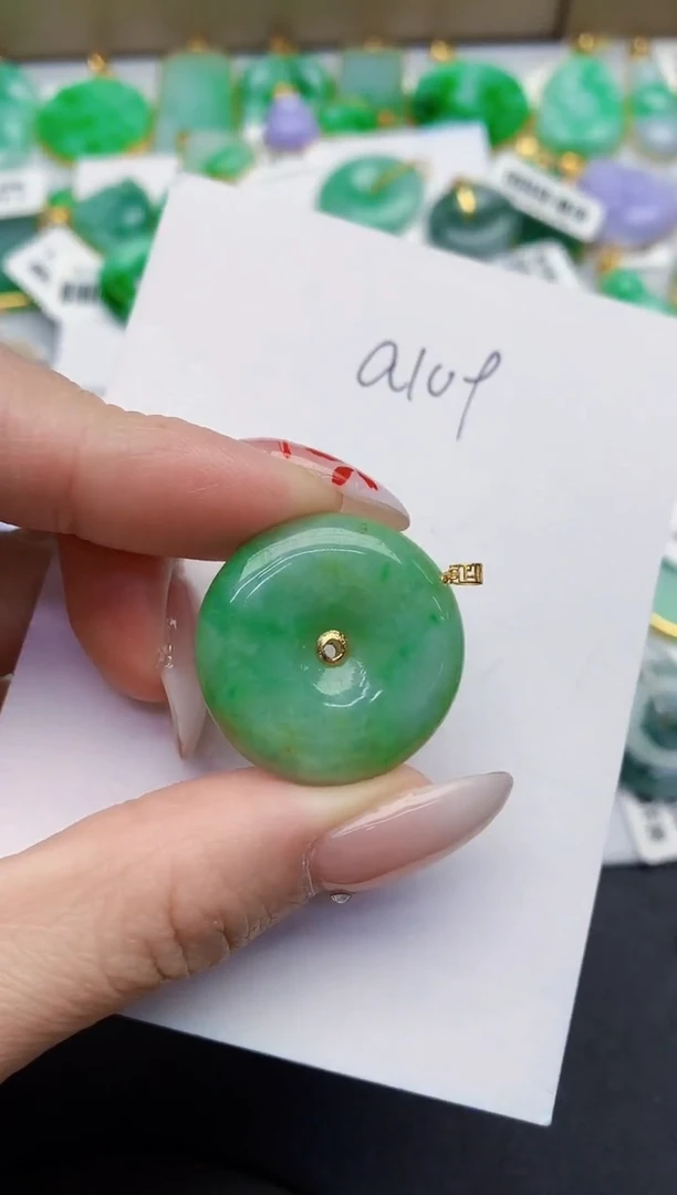 【闪购商品】翡翠颈饰18K金镶嵌00000000000