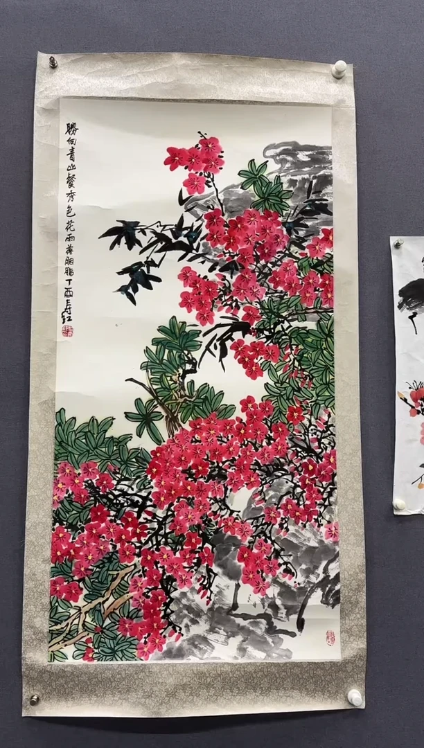 国画y****9庄寿红老师精品国画花鸟8平尺