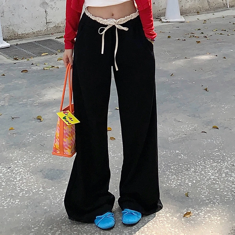 5【找到对应价钱，订单留言备注编码】休闲炸街直筒百搭高腰显瘦裤子