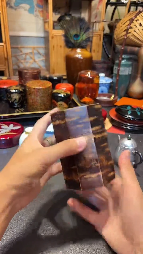 多边樱皮茶叶罐 大漆漆器大漆漆器大漆漆器
