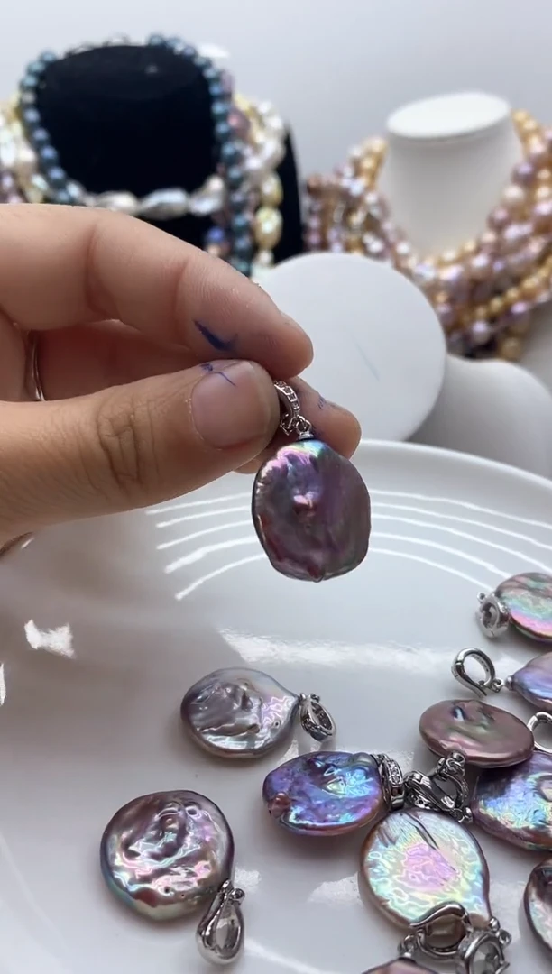 【闪购商品】淡水珍珠颈饰钛钢87