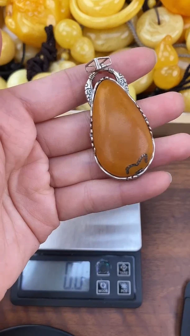 裸石琥珀未镶嵌天然琥珀蜜蜡