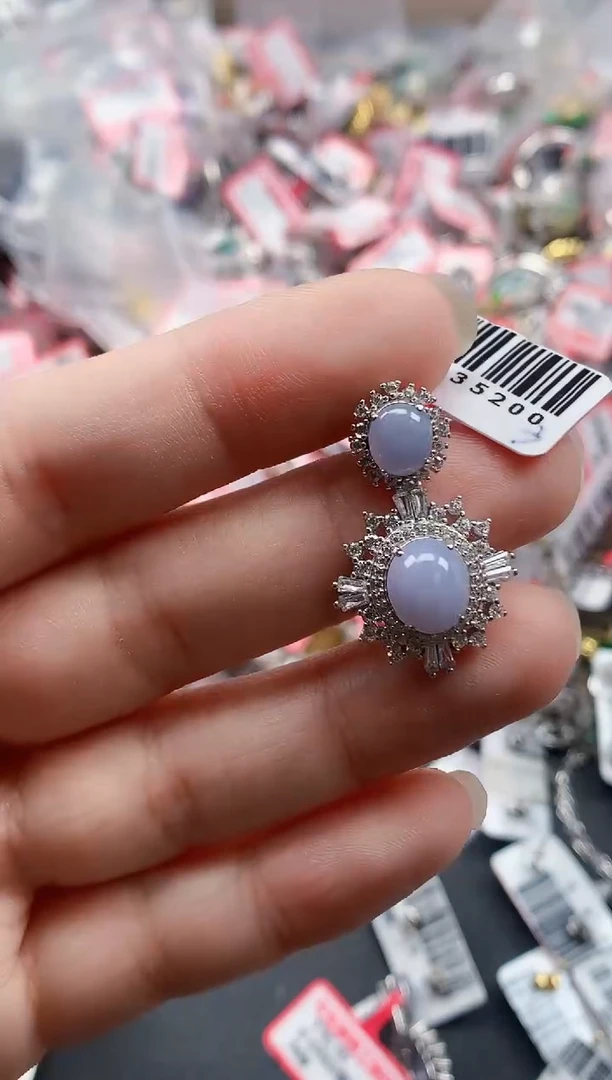 银S925镶嵌戒指翡翠天然A货缅甸翡翠