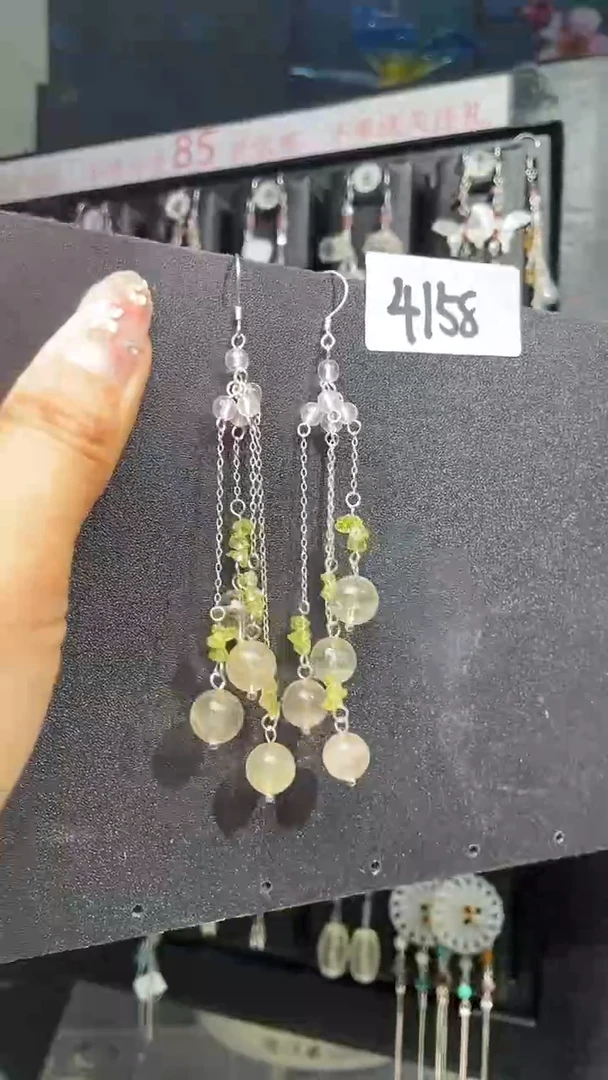 银S925镶嵌耳饰紫晶喜欢拍