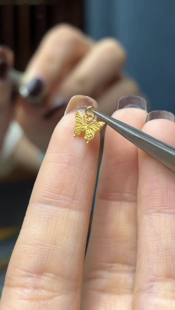 手链18K金18K金蝴蝶配饰ZX