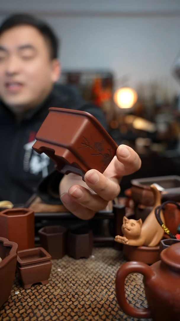 紫砂花盆用****7長木軒精品紫砂