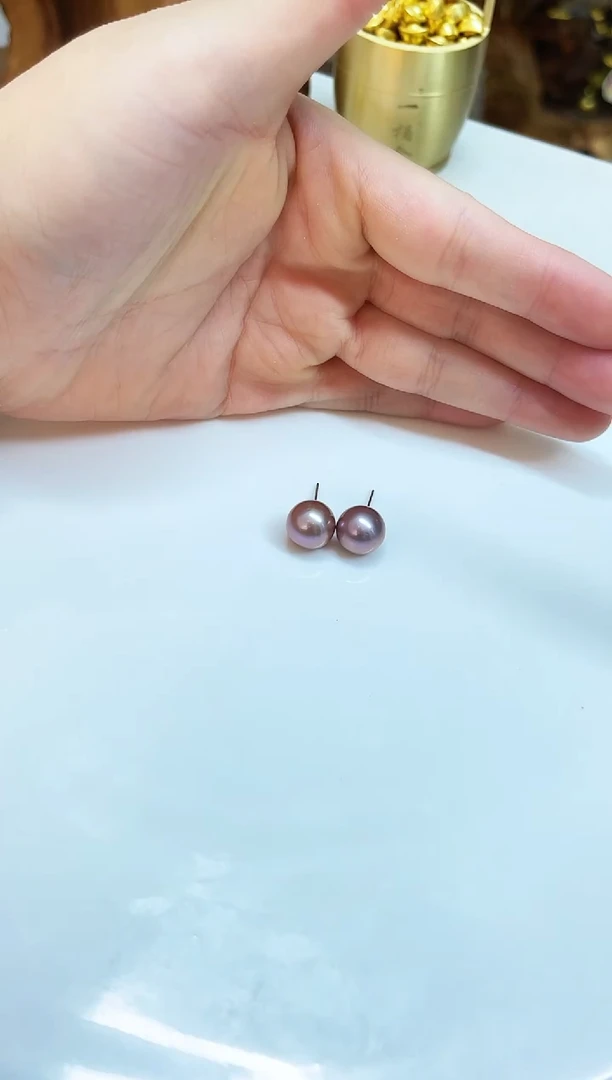 颈饰银S925镶嵌淡水珍珠10mm