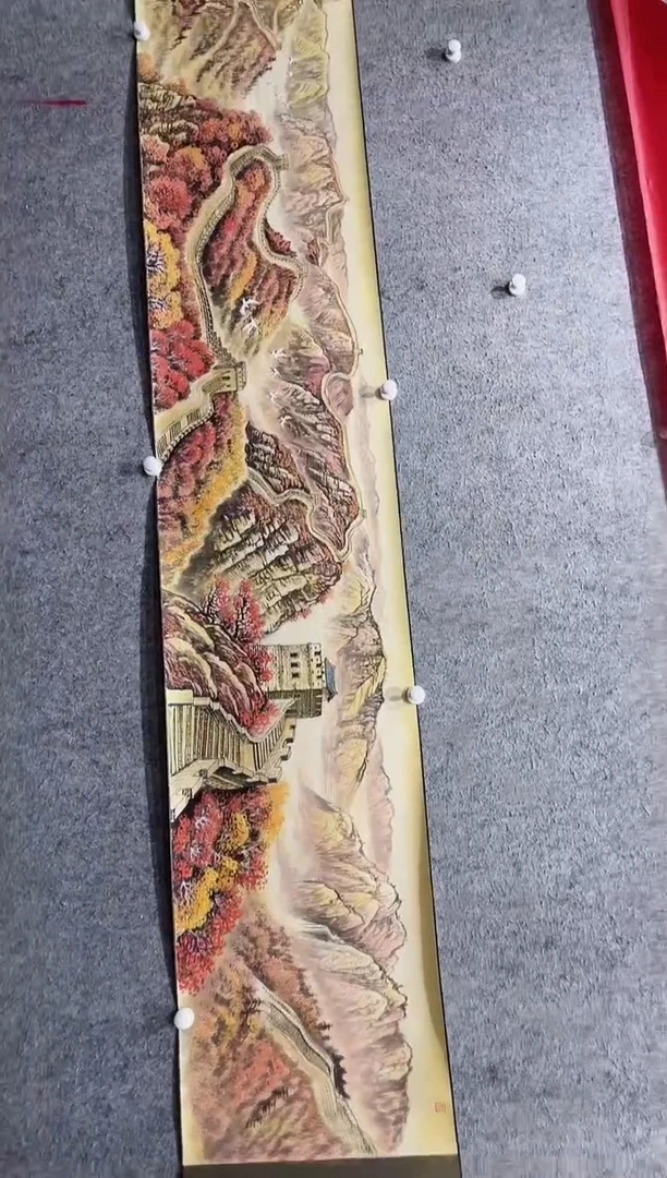 国画张传亭老师的红袍作品