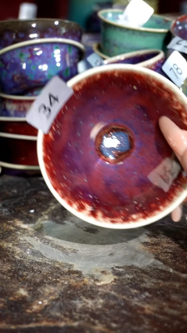 摆件精品窑变钧瓷茶器