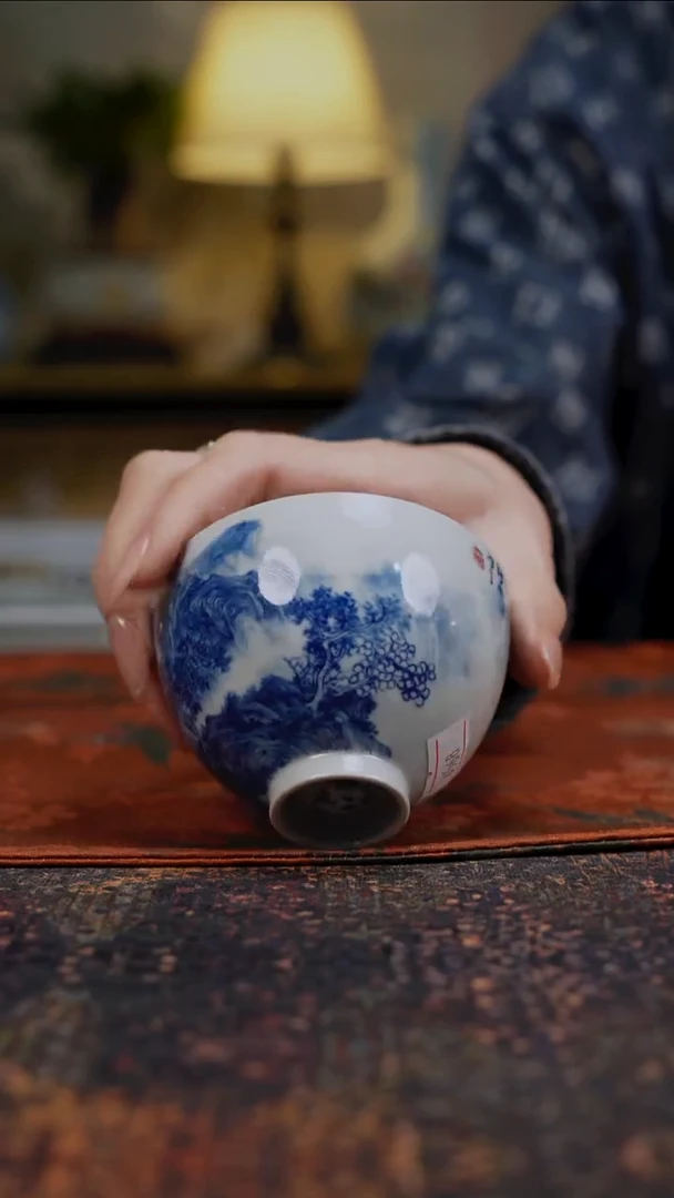 杯景德镇陶瓷杯碗柴烧多人