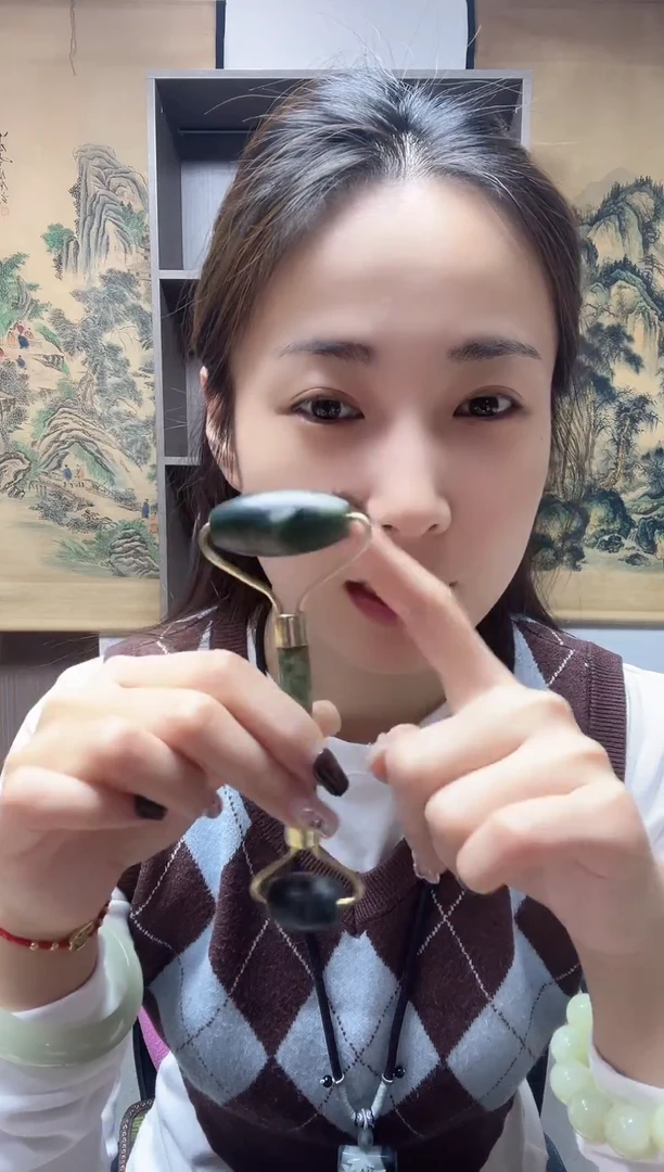 未镶嵌蛇纹石玉把件小美美-多样性发货其中发一