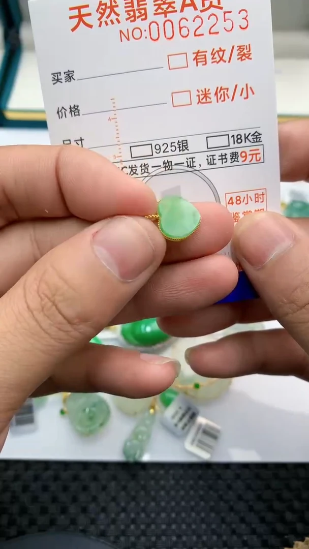 【闪购商品】翡翠颈饰18K金镶嵌            8