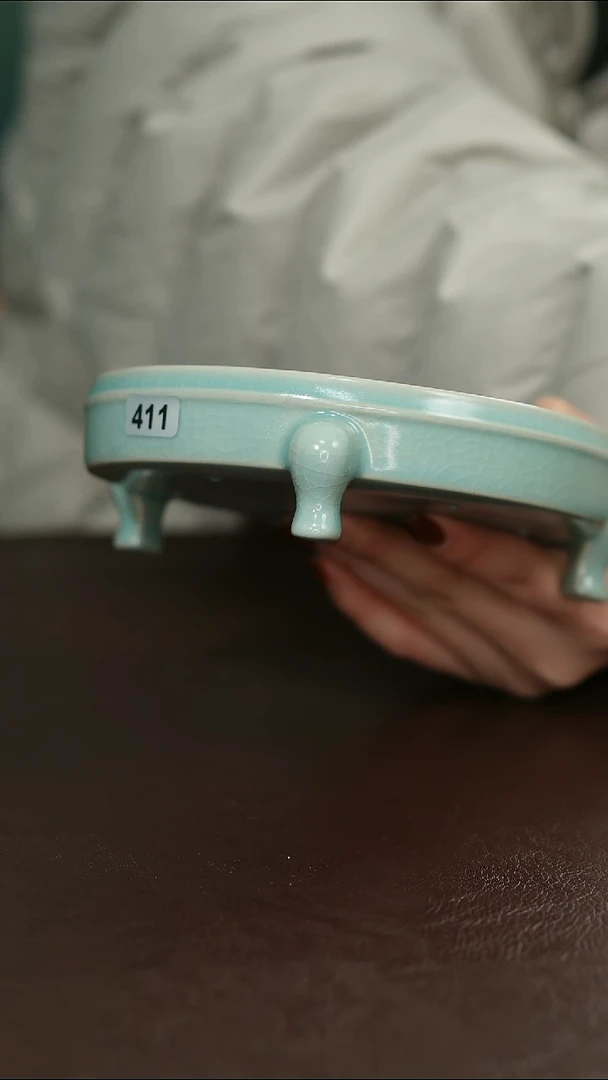 摆件瓷411微瑕原矿原釉汝宋汝瓷