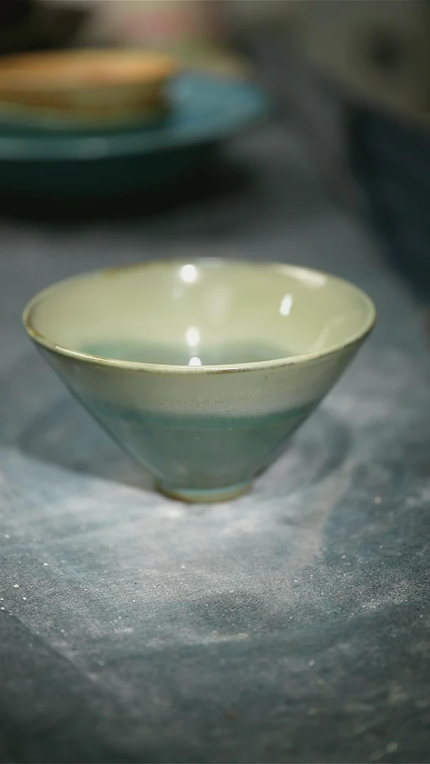 【闪购商品】碗浪鬼柴烧浪鬼家釉绘柴烧 