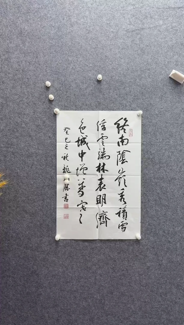 8-13-龙老师2.7平尺书法作品