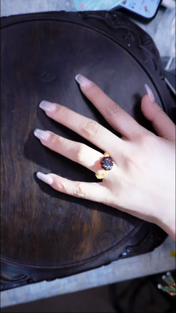 未镶嵌琥珀戒指多样性发货一一一