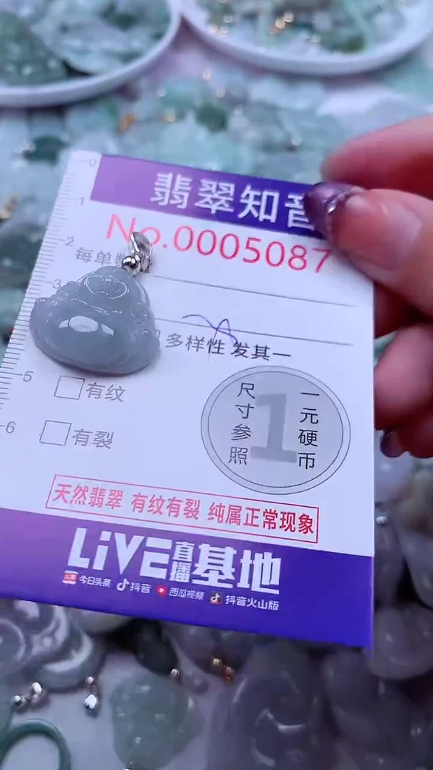 翡翠未镶嵌吊坠(不含链)5087