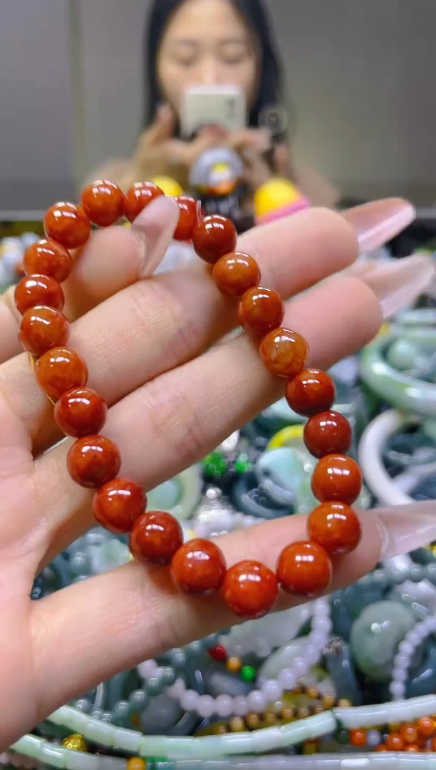 翡翠未镶嵌颈饰8MM/Y/翡翠A货一图一物