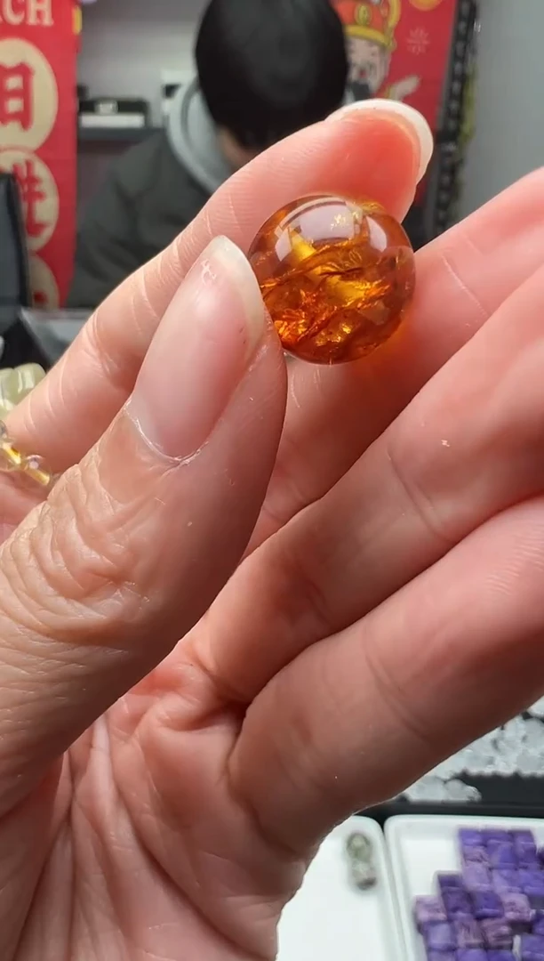 【闪购商品】琥珀（花珀）颈饰未镶嵌107a多样性发其一/1.20/1个