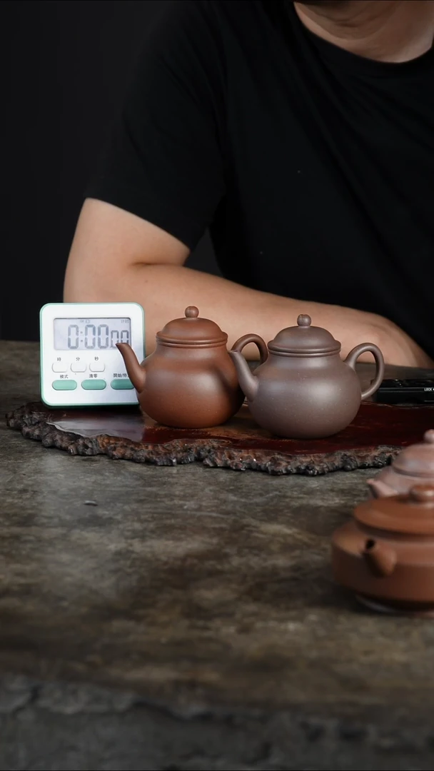 茶壶紫砂a**x老紫泥半手小品