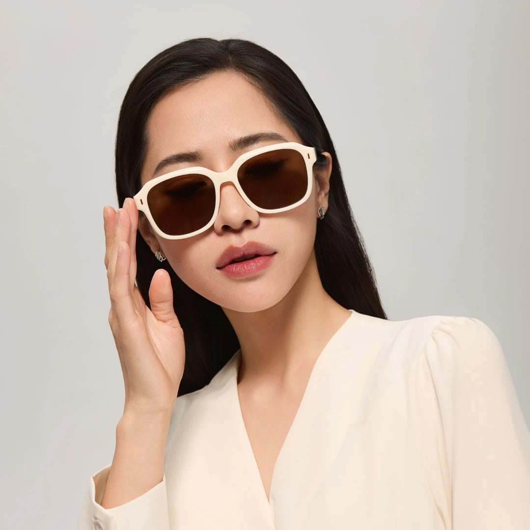 Conant/康耐特92013F新款复古奶油框防紫外线近视太阳镜超薄墨镜