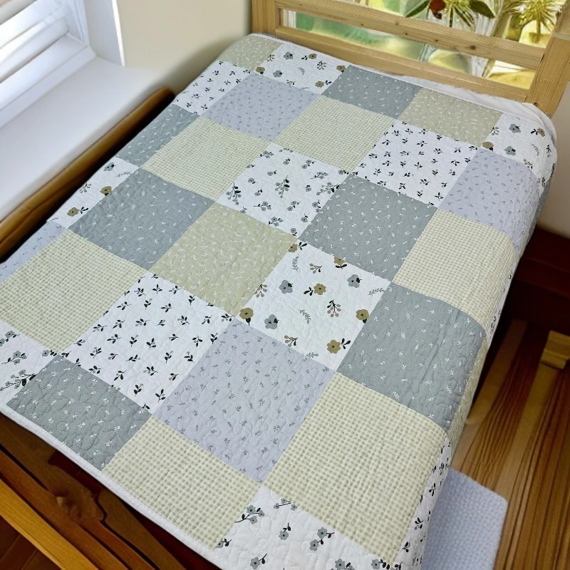 双面纯棉隔脏纯棉100%全棉吸汗榻榻米机洗宿舍床盖可机洗双面多款