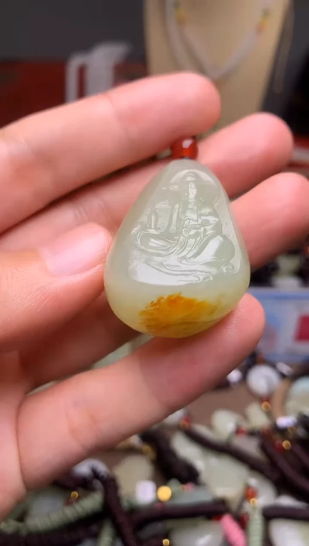 颈饰未镶嵌和田玉新疆料青海料清水和田玉吊坠