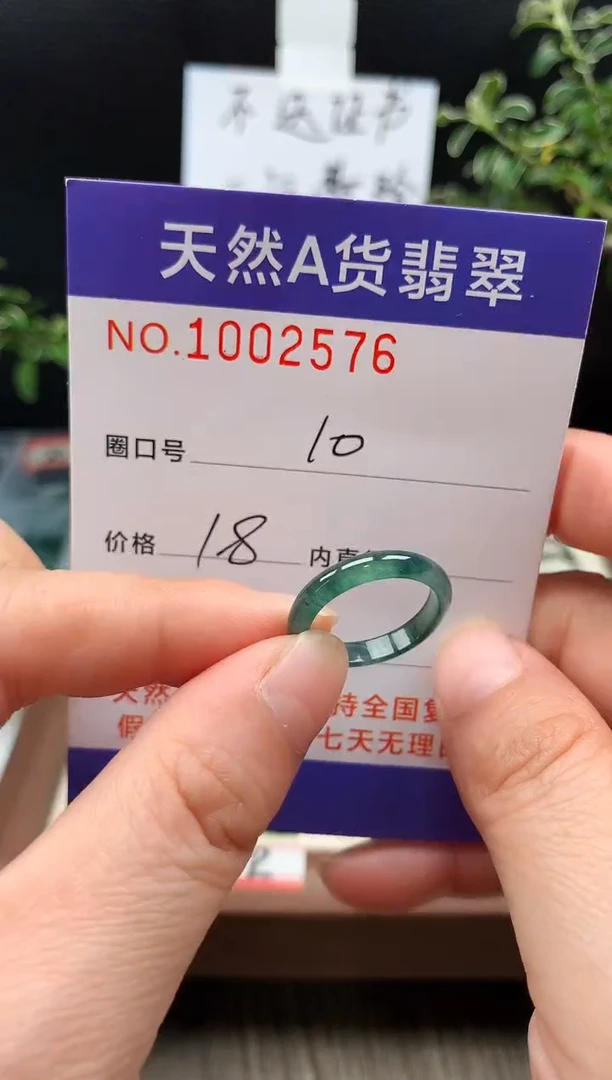 未镶嵌戒指翡翠10#
