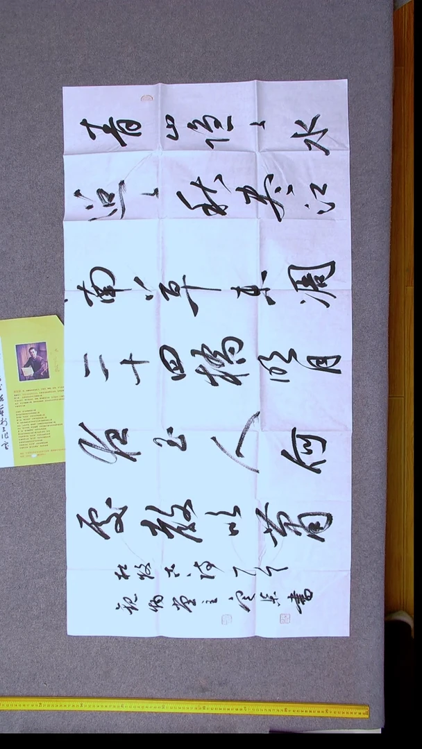 书法张定柒 甘肃 138*69八平尺15